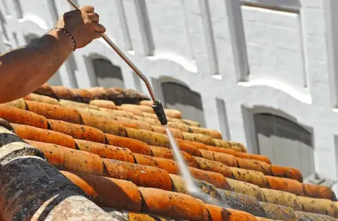 Démoussage de toiture à Meschers sur Gironde